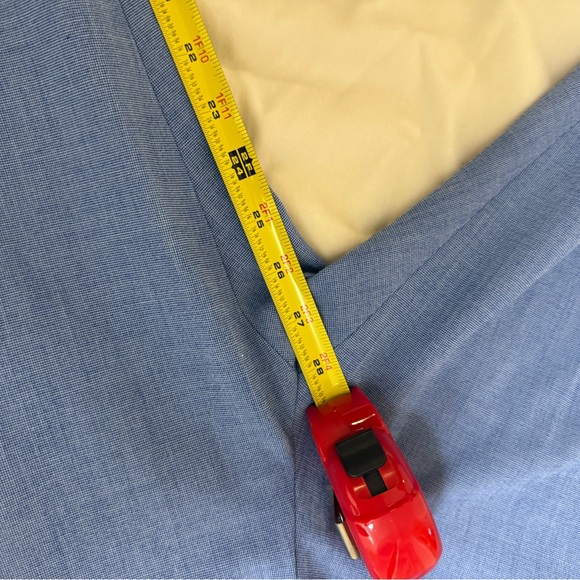 Zara White and Blue Dress Pants - Picture 3 of 4